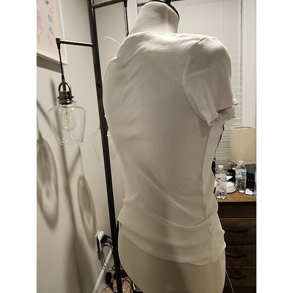 Girls Fitted Mickey Mouse Shirt Black and White Size Small By Disney A1 - Picture 5 of 5